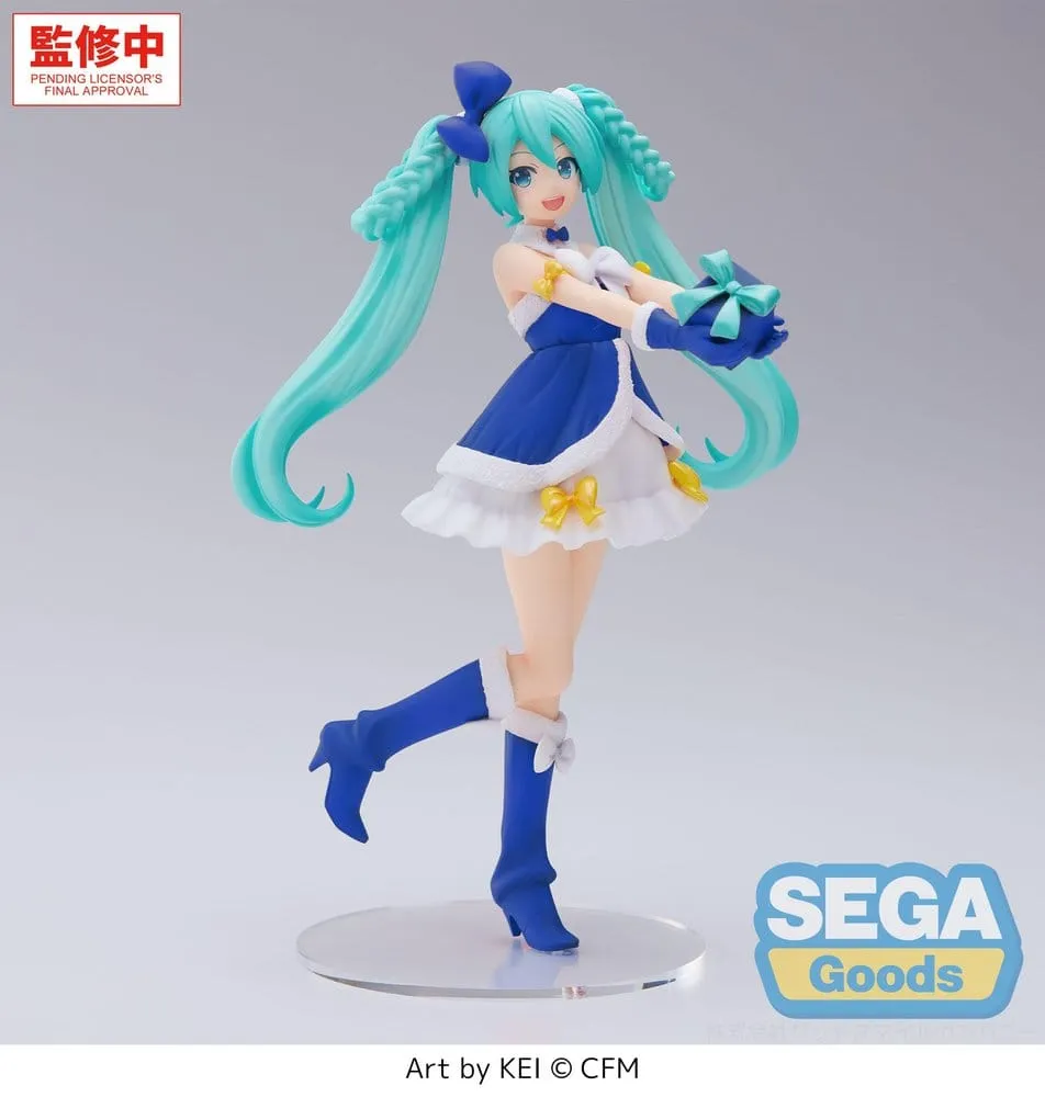 Character Vocal Series 01: Hatsune Miku High Premium PVC Figure Hatsune Miku Sapphire Christmas Ver. 21 cm